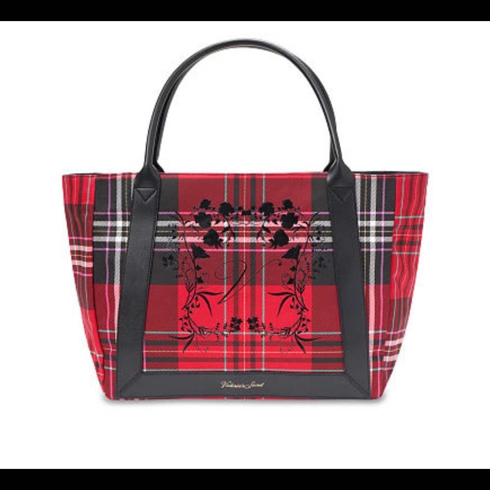 NWT VICTORIA'S SECRET Plaid Tote